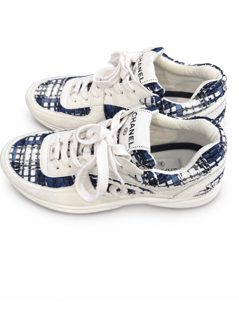 Chanel Tweed Sneakers 39.5